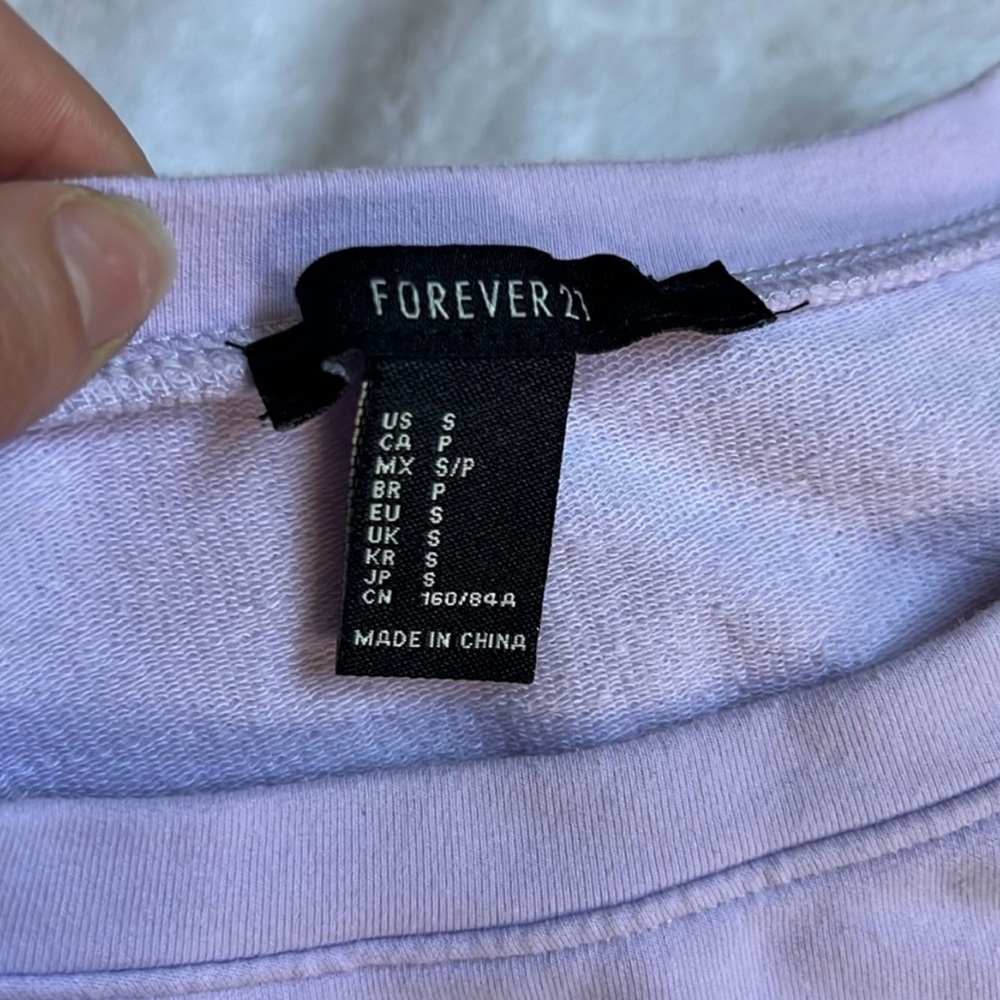 Forever 21 | Women’s Size Small Light Purple Top - Picture 2 of 3